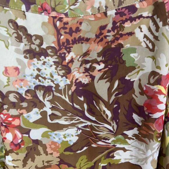 Coldwater Creek Floral Maxi Skirt Plus Size PXL Elastic Waist Cottagecore - Picture 3 of 7